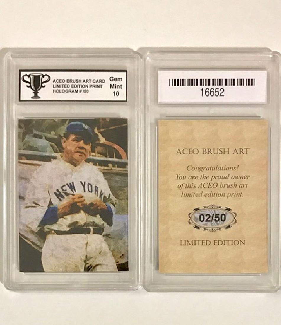 Very Rare BABE RUTH Brush Art Baseball Card (1 of 1)