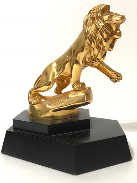 RARE Gold over Sterling LION PEUGEOT by M. MARX: 1920’s Art Deco Lion by French Artist MAURICE MARX $3250.00 – Last Known Sale SOLD for $3250.00 MUST SEE ALL PHOTOS TO APPRECIATE