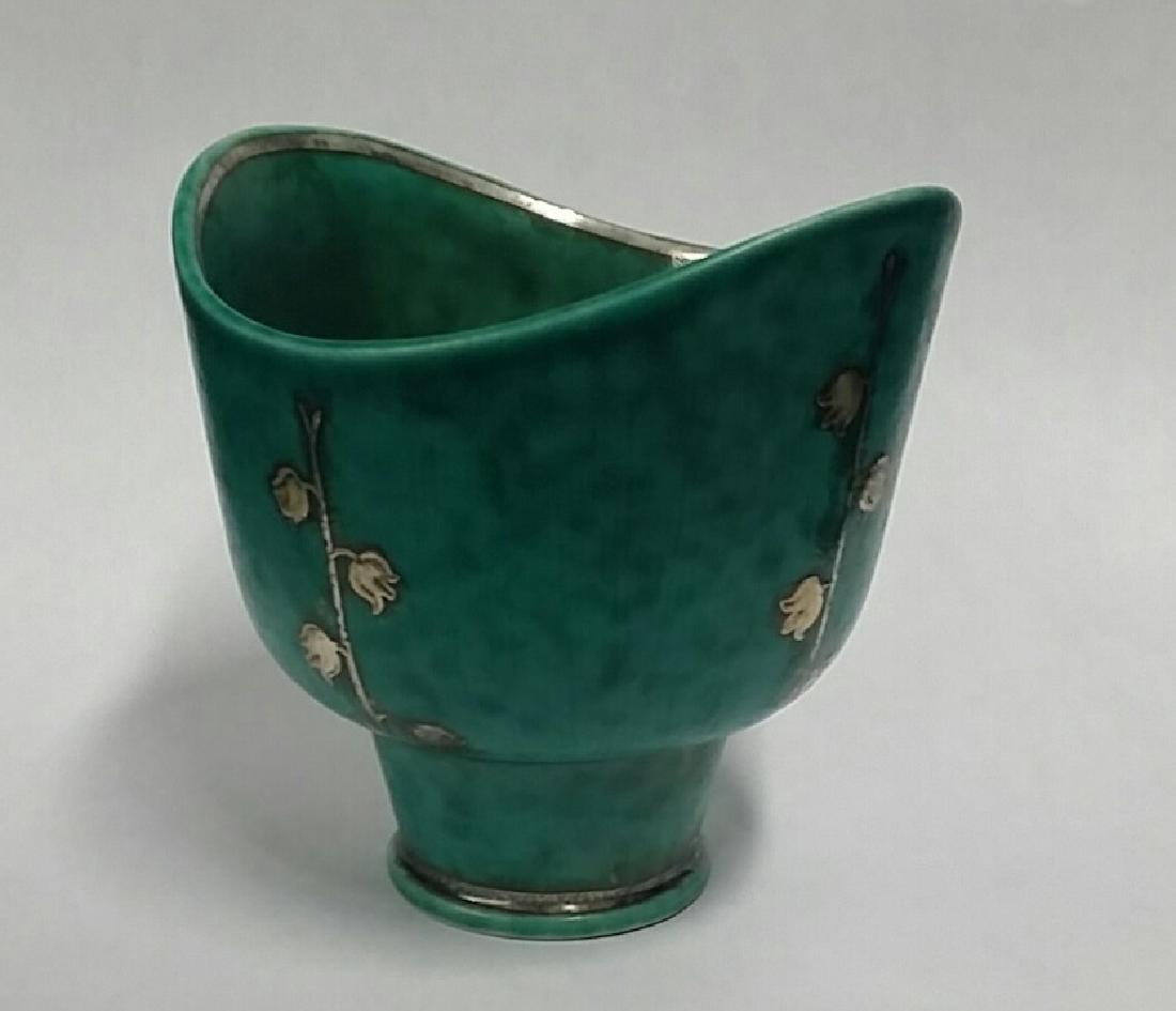 Vintage Gustavsberg Silver Overlay Cup: Great Piece, Made in Sweeden