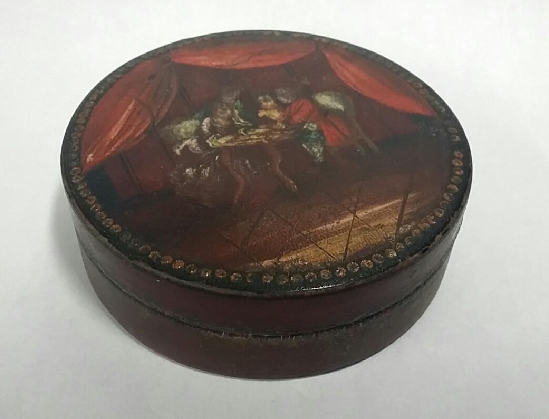 19th Century Italian Style Hand Painted Box: 19th Century Italian Style Hand Painted Box