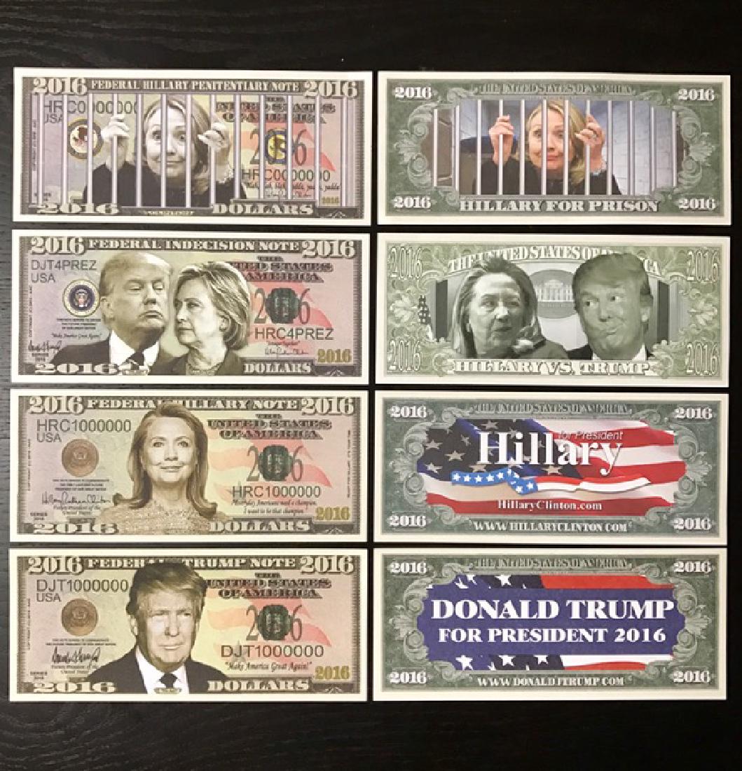 Rare Lot of 4 DONALD TRUMP Campaign Funny Money: Donald Trump for President Campaign