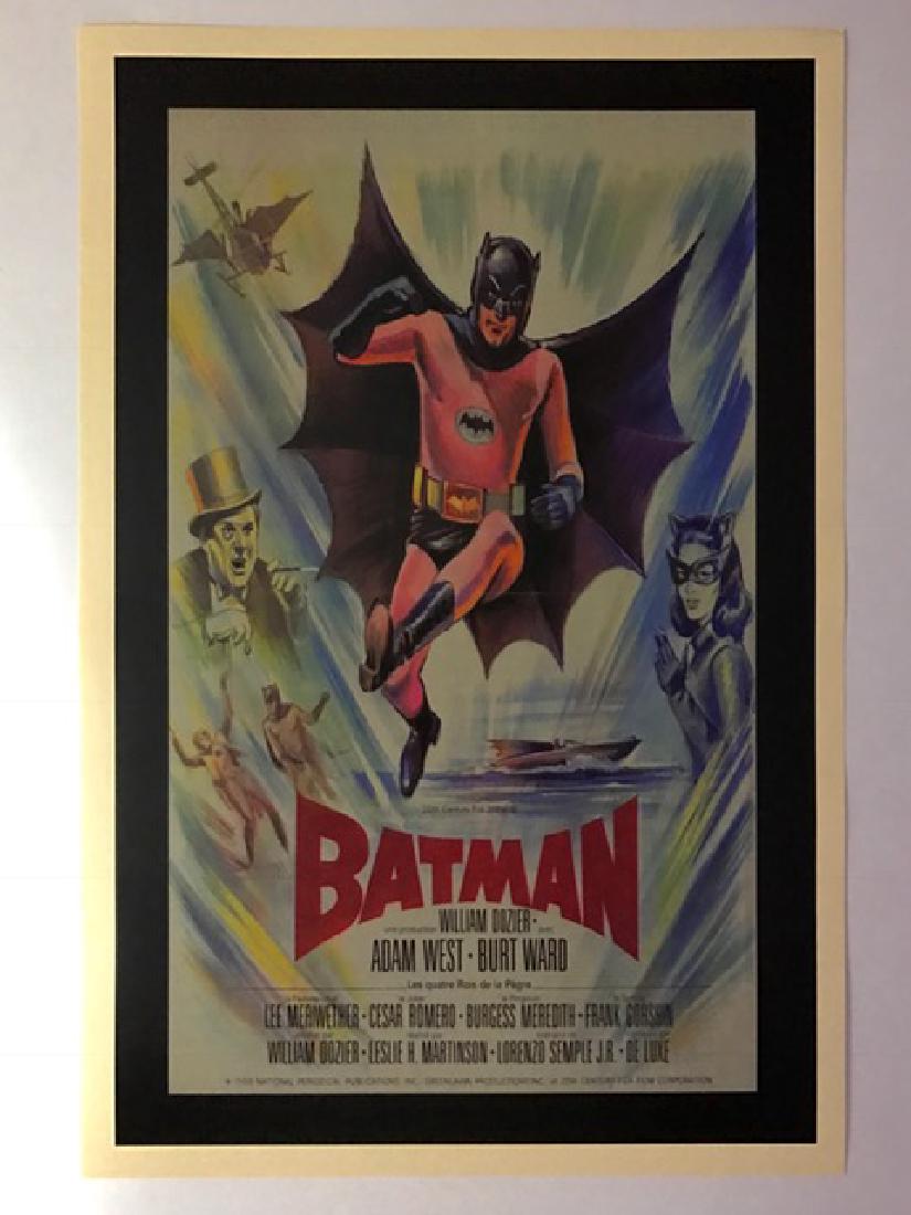 1960’s BATMAN Movie Premiere Lobby Card Poster: BATMAN Movie Premiere 12” x 18” Print Date Unknown