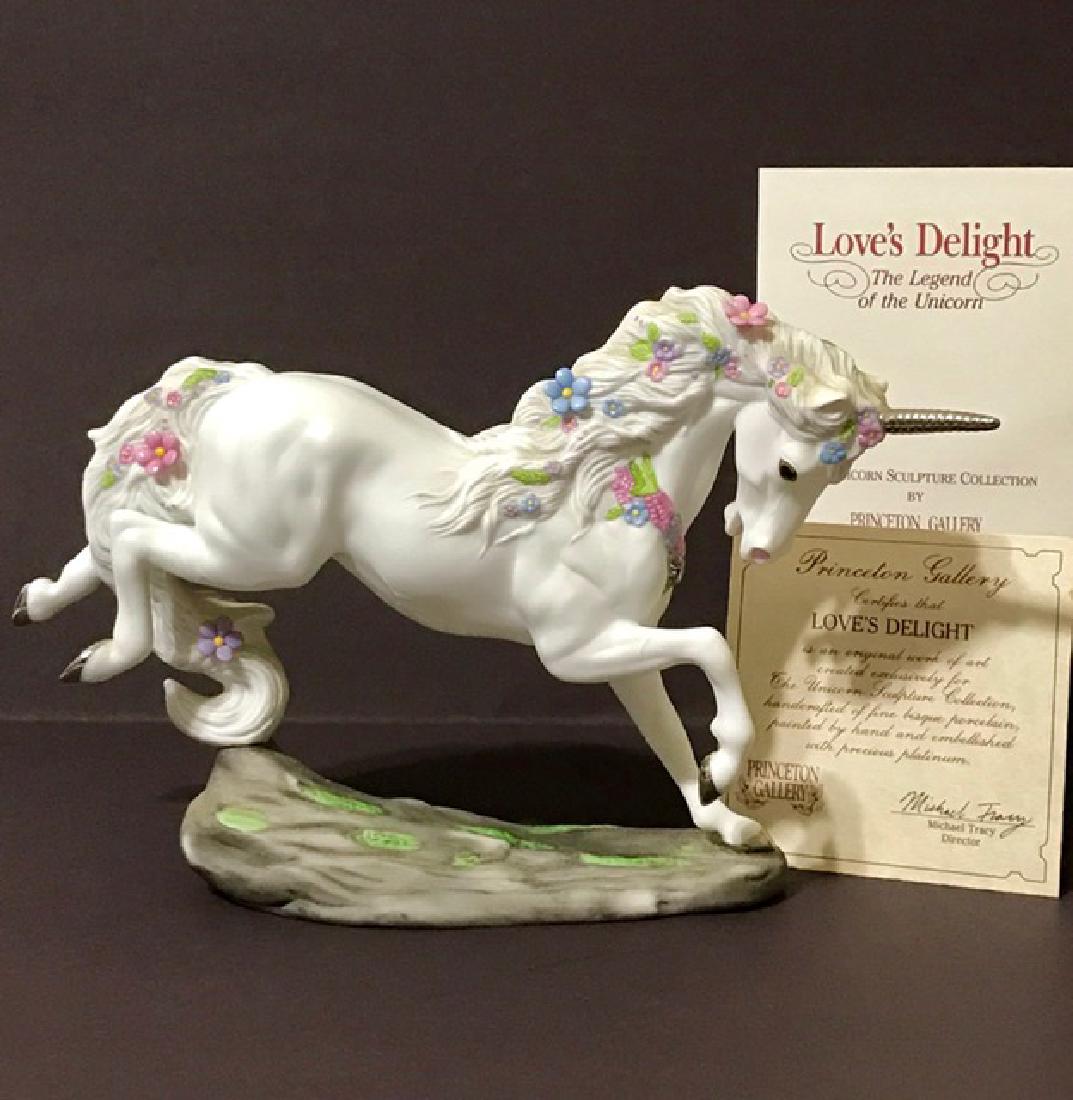 Large LENOX Princeton Gallery Porcelain Unicorn: Stunning Piece 11” x 7” – With COA & PAPERWORK