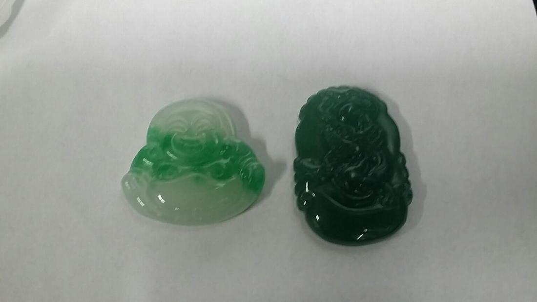 Lot of 2 Chinese Jade Amulets: Lot of 2 Chinese Jade Amulets