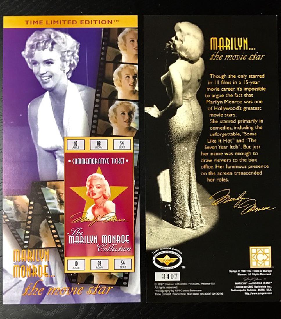 Rare LTD Edition MARILYN MONROE “Glamour Girl”: Commemorative Ticket – Great Piece