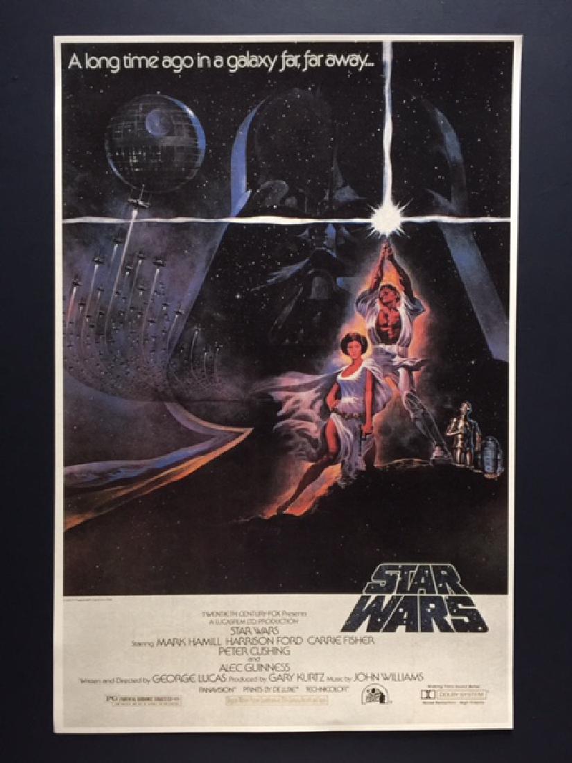 1977 STAR WARS Movie Theatre Lobby Card Poster: The Original Star Wars – 12” x 18” - Print Date Unknown