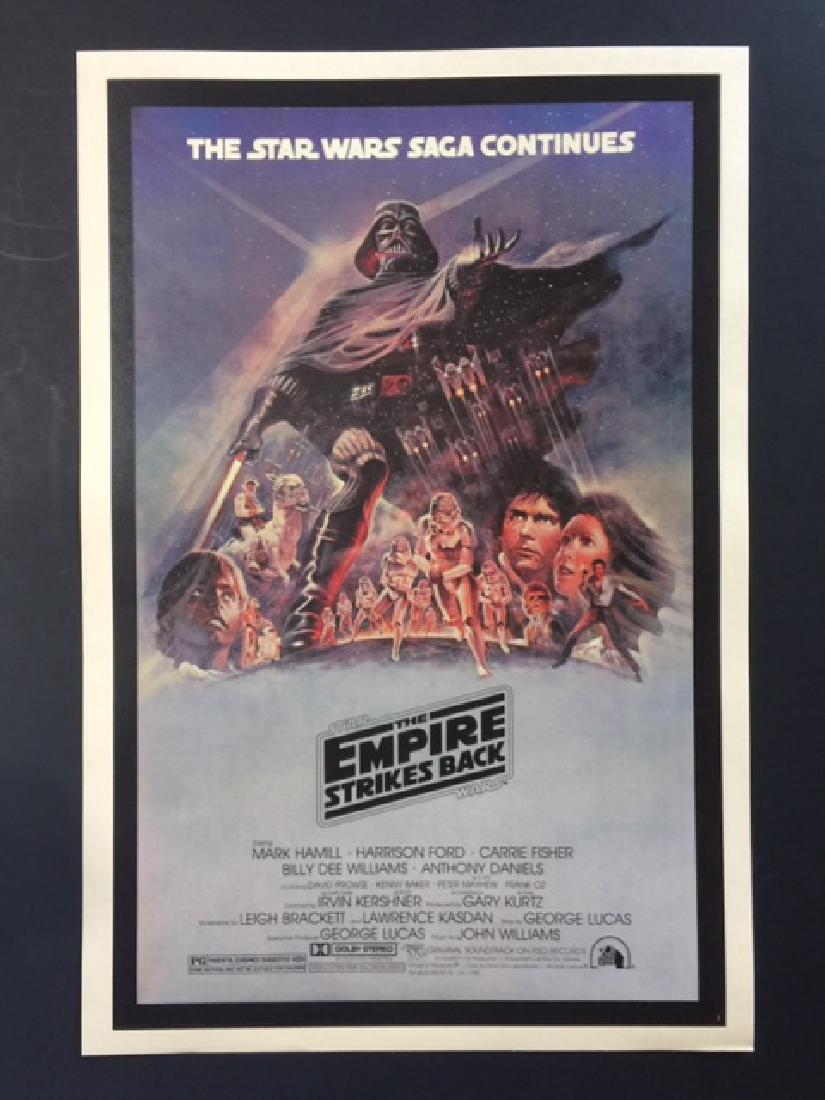 1980 STAR WARS Movie Theatre Lobby Card Poster: The Empire Strikes Back - 12” x 18” Print Date Unknown