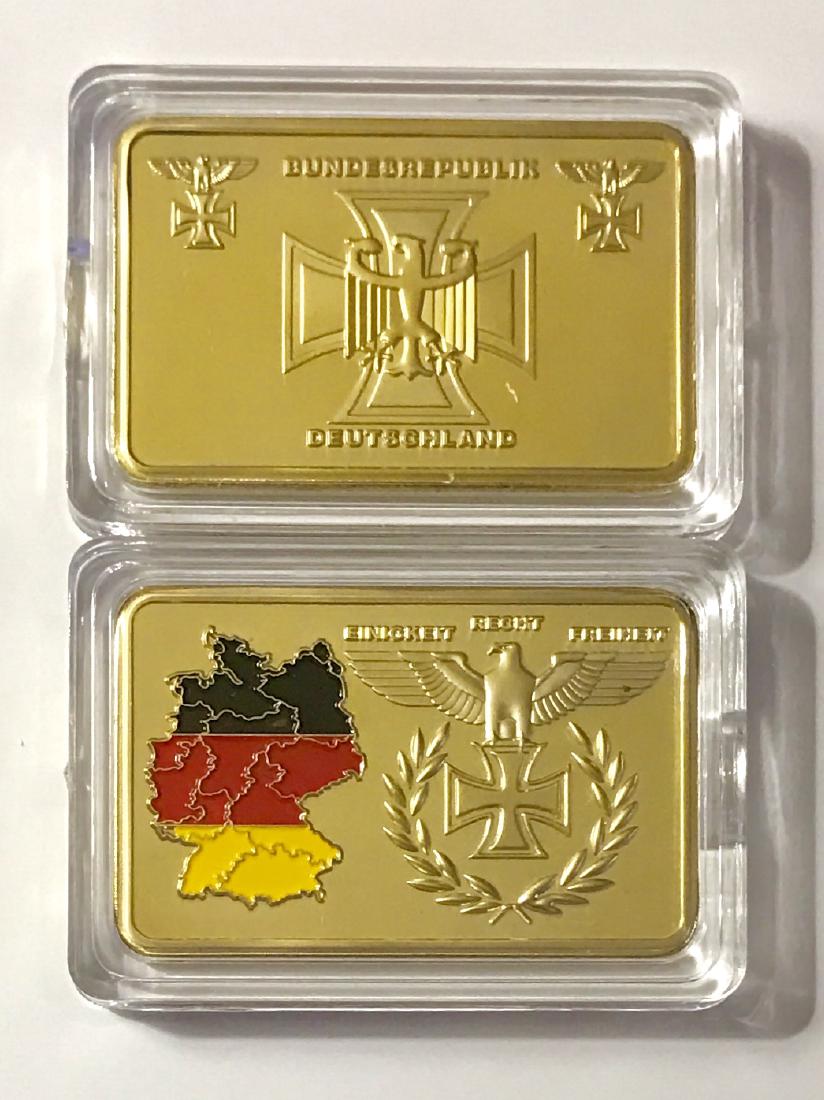 1oz .999 Gold Clad German Territorial Bar: 1oz .999 Gold Clad German Territorial Bar