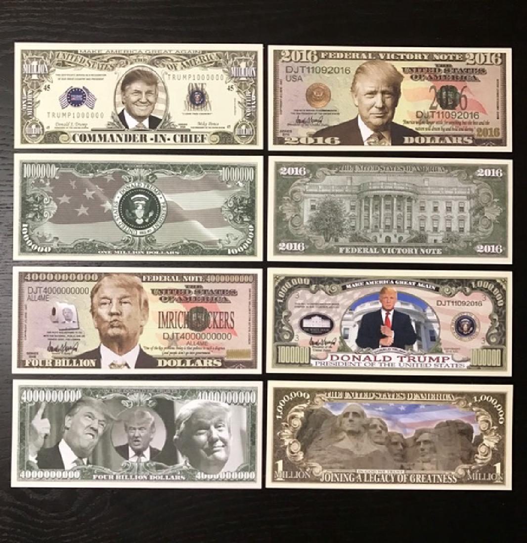 Rare Lot of 4 DONALD TRUMP Campaign Funny Money: Donald Trump for President Campaign
