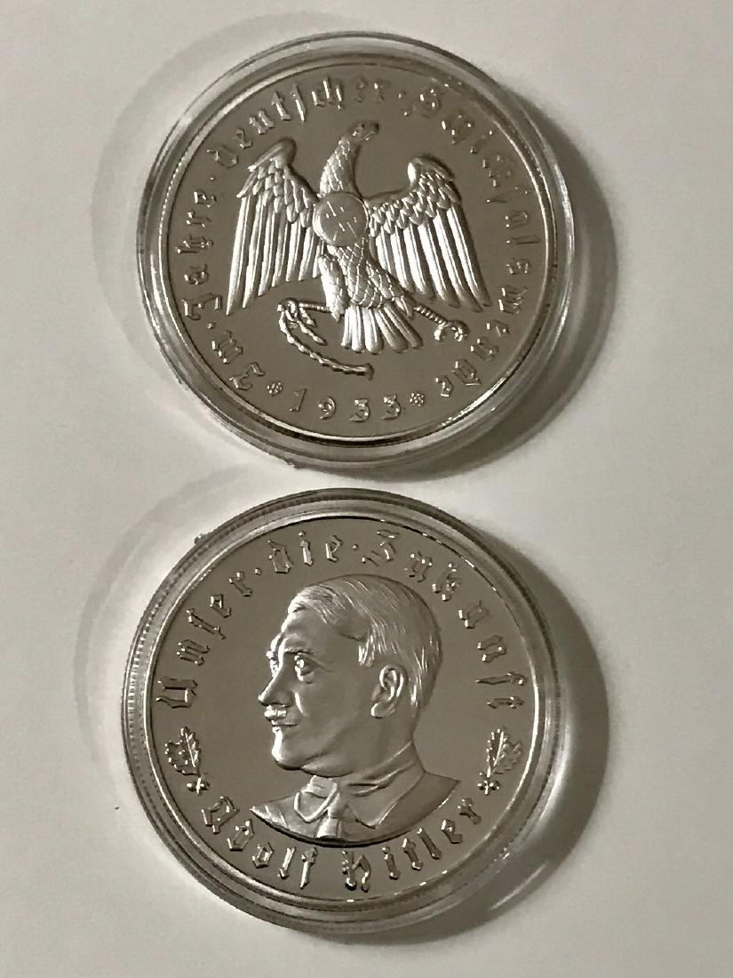 1933 Adolf Hitler German Silver Medal/Medallion: Encapsulated – Pristine