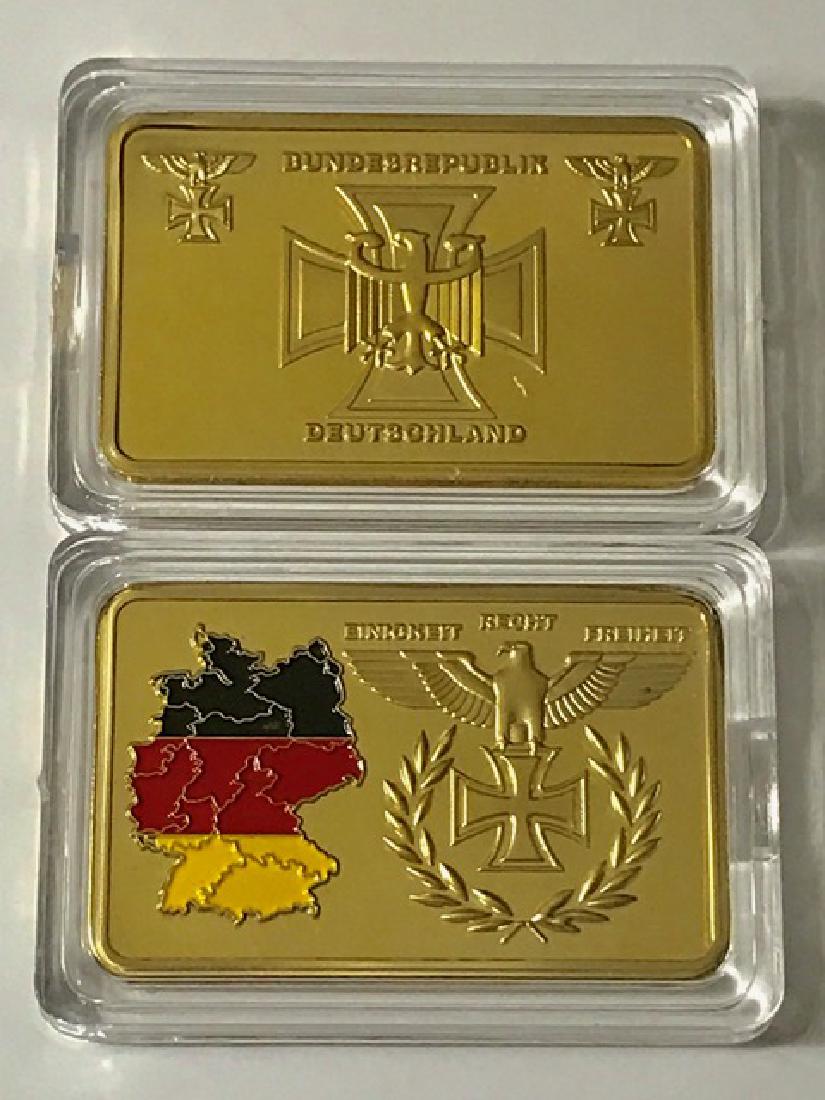 1oz .999 Gold Clad German Territorial Bar: 1oz .999 Gold Clad German Territorial Bar