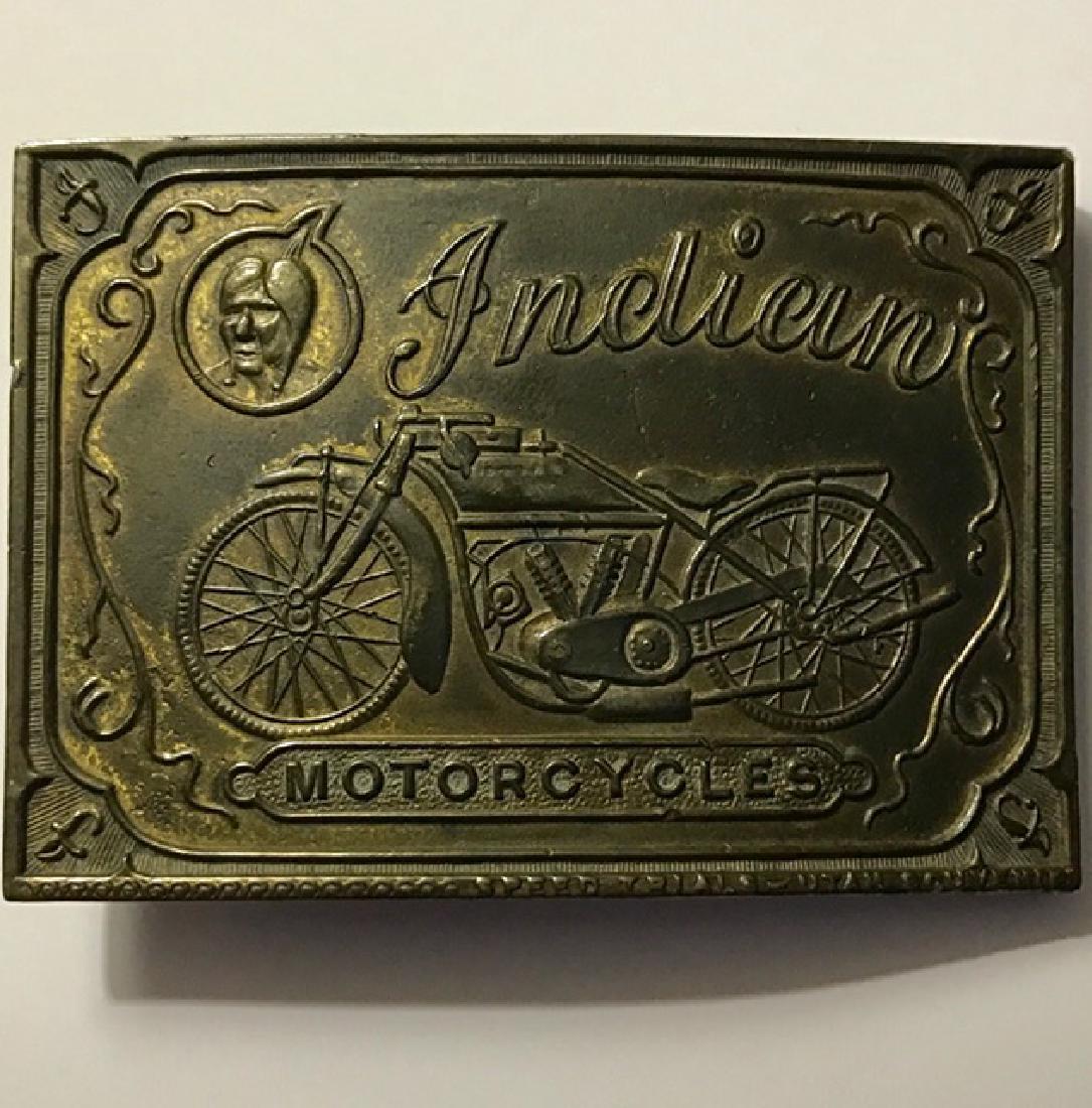 Early Authentic INDIAN Motorcycles Belt Buckle: Early Authentic INDIAN Motorcycles Belt Buckle