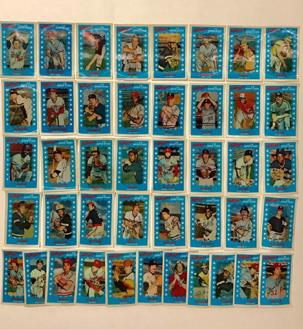 43 Original 1982 Kellogg’s 3-D Promo Baseball Cards: Rare Lot of 43 – Promo Cereal Box Baseball Cards