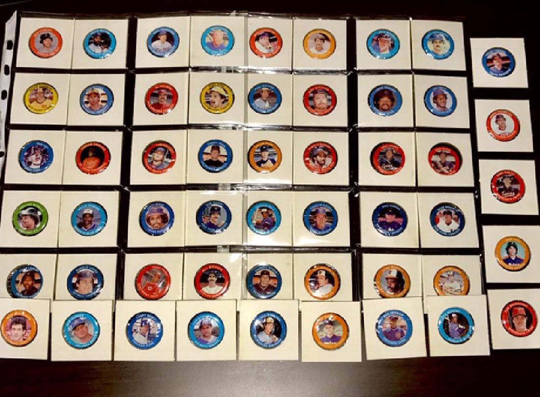 53 Rare 1984 Baseball Superstar Promo Buttons: 1984 Fun Foods Collectible Metal Buttons #1