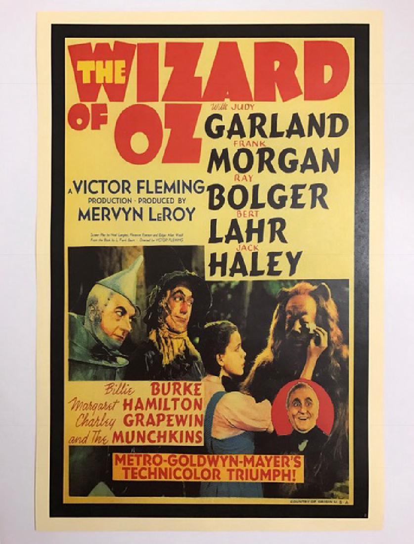 The WIZARD of OZ Movie Theatre Lobby Card Poster: Judy Garland Classic – 12” x 18” – Print Date Unknown