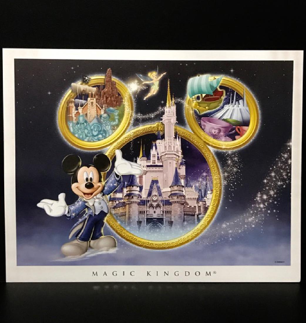 Authentic WALT DISNEY “Magic Kingdom” Lithograph: “MAGIC KINGDOM” - Rare Artist Approved - 11” x14”