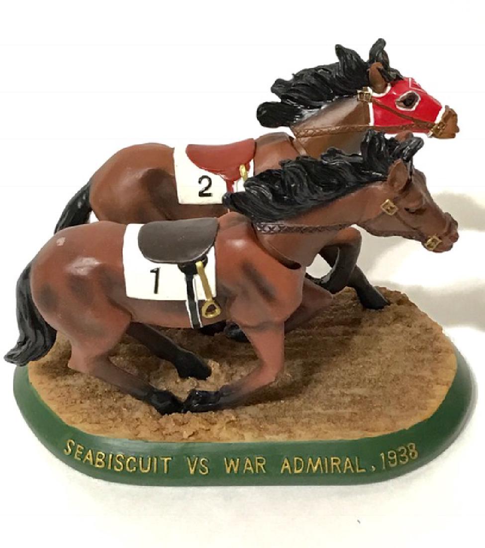 Rare 1938 Sea Biscuit vs War Admiral Bobble Horses: Historical Race â€“ Limited Edition Bobblehead Horses