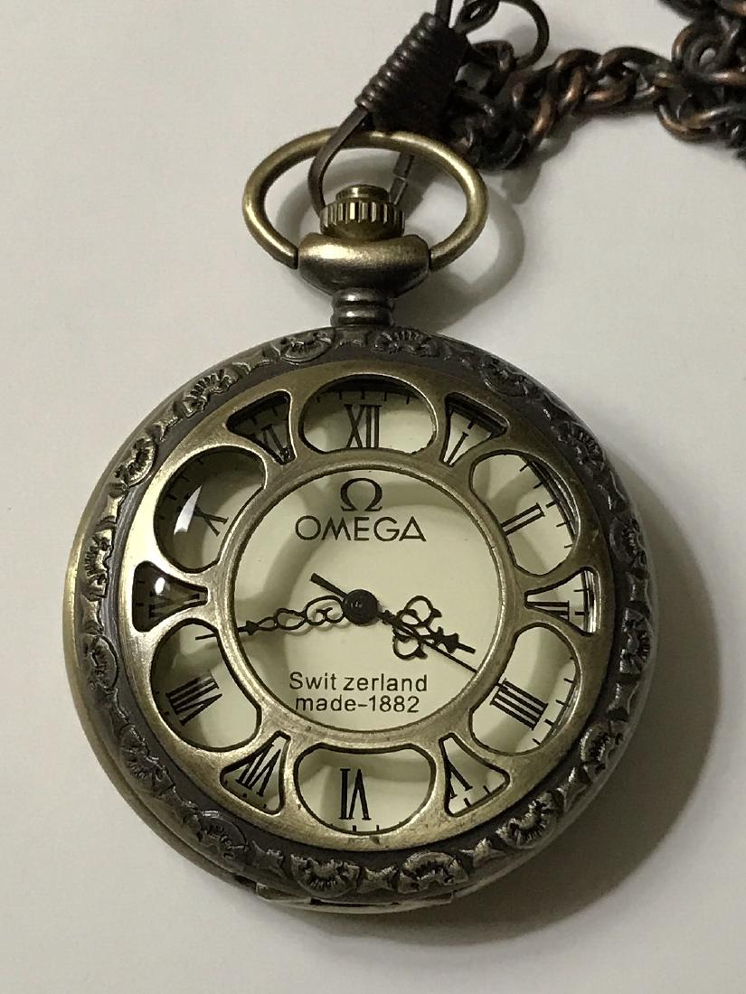 Vintage OMEGA Swiss Made Mechanical Pocket Watch: Skeleton Back â€“ Working & Elegant Piece â€“ See all Photos