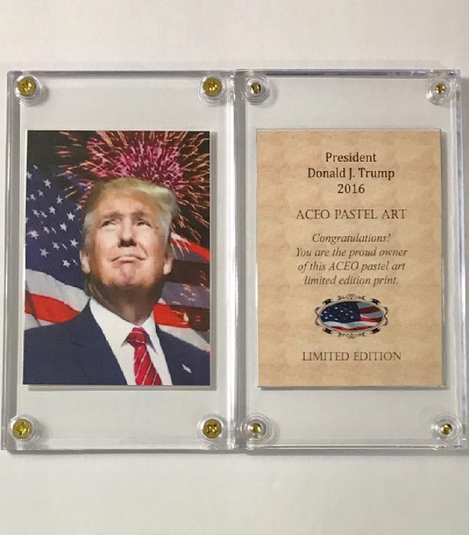 Rare DONALD TRUMP Limited Edition Pastel Art Card: Rare DONALD TRUMP Limited Edition Pastel Art Card
