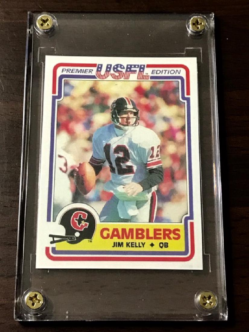 1984 USFL Topps JIM KELLY Rookie Football Card: 1984 USFL Topps JIM KELLY Rookie Football Card