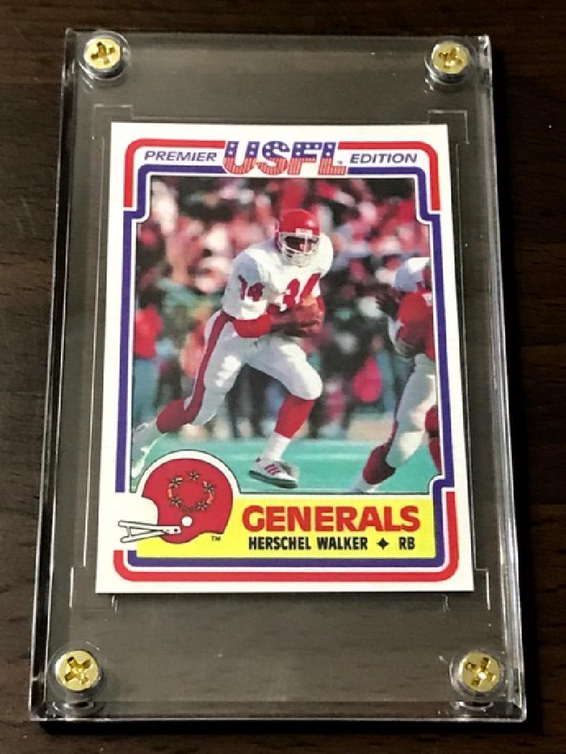 1984 USFL HERSCHEL WALKER Rookie Football Card: 1984 USFL HERSCHEL WALKER Rookie Football Card