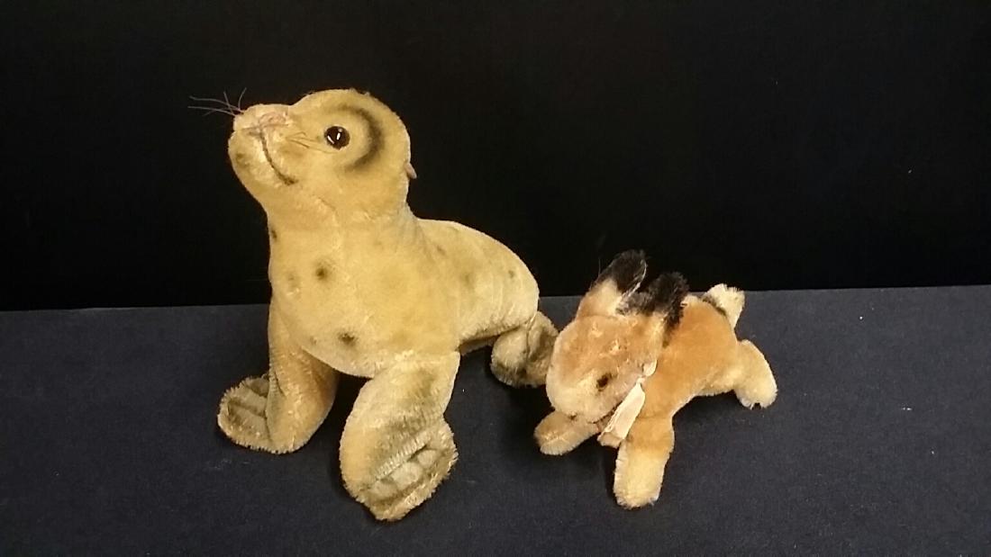 Lot of 2 Genuine Steiff Animal Toys: Lot of 2.