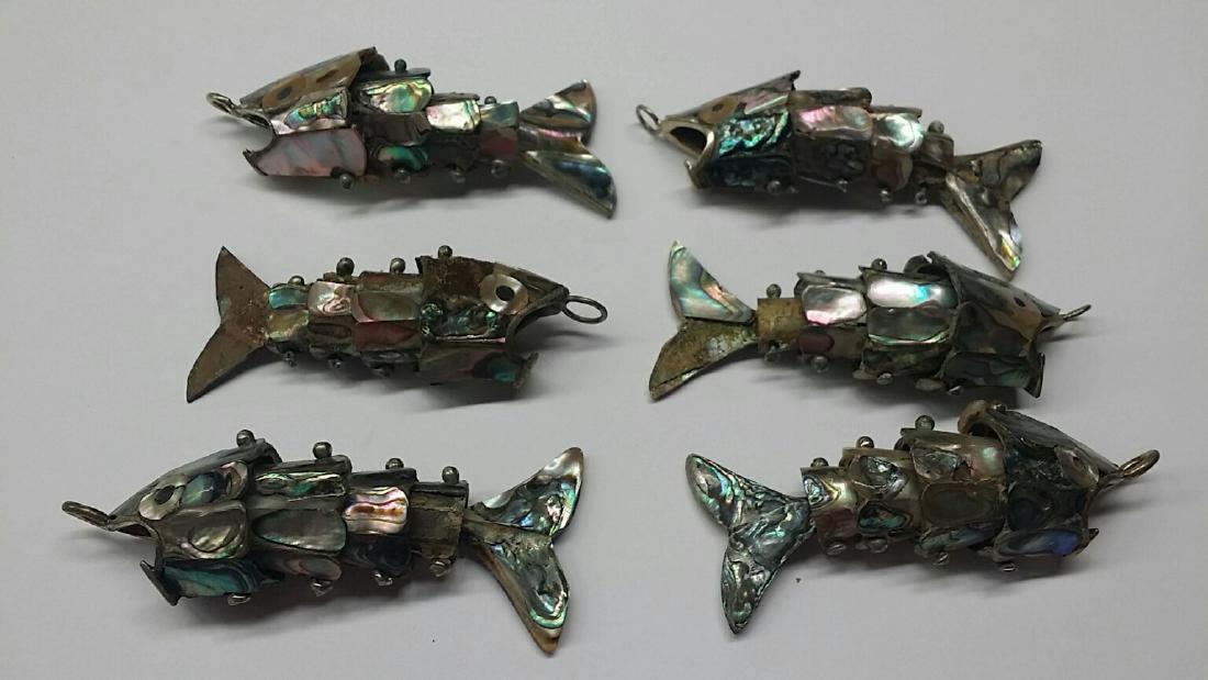 Lot of Silver Plate & Abalone Bottle Openers: Some Abalone missing