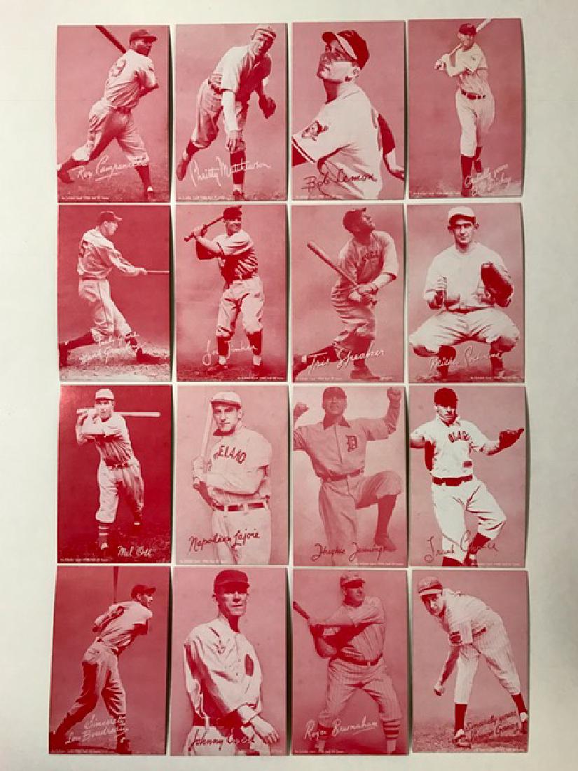 Rare Original Hall of Fame Exhibit Baseball Cards: LOT OF 16 Rare Hall of Fame Exhibit Postcard Size