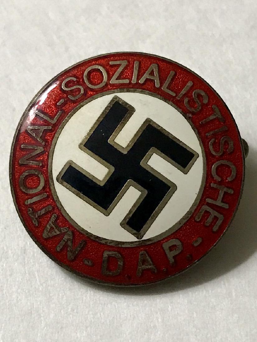 German Nazi Socialist WW2 Enameled Uniform Pin: German Nazi Socialist WW2 Enameled Uniform Pin