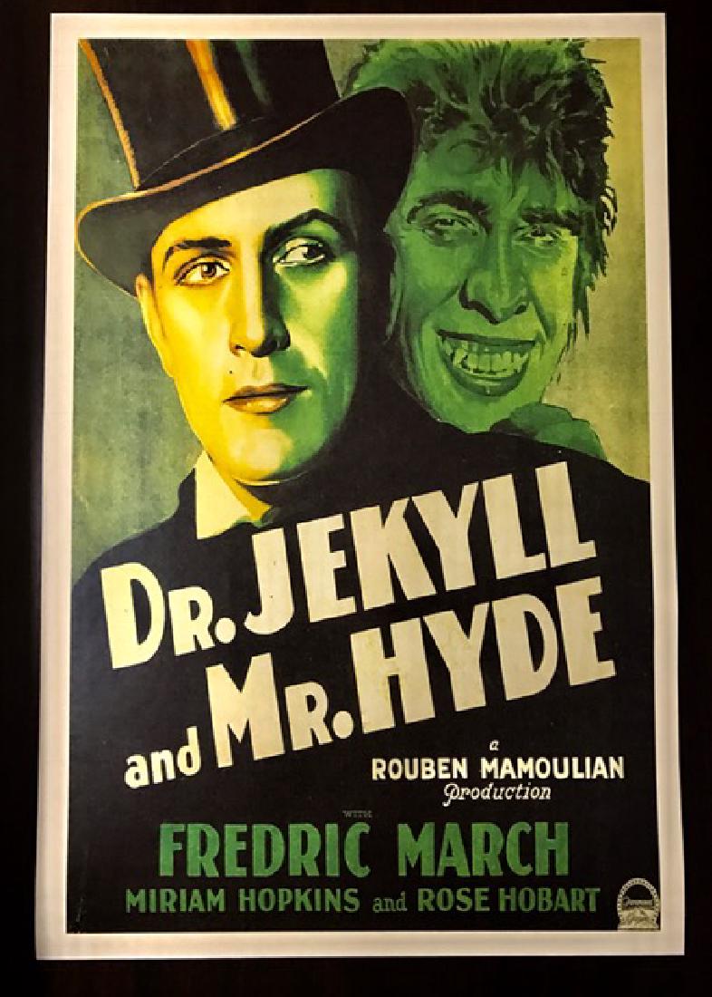 1931 Dr. Jekyll & Mr. Hyde Movie Lobby Card Poster: 12” x 18” – Print Date Unknown