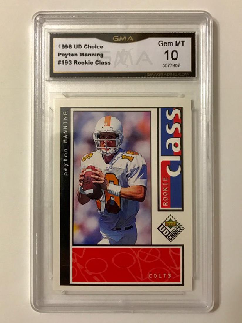 Gem Mint 10 PEYTON MANNING Rookie Football Card: Gem Mint 10 PEYTON MANNING Rookie Football Card