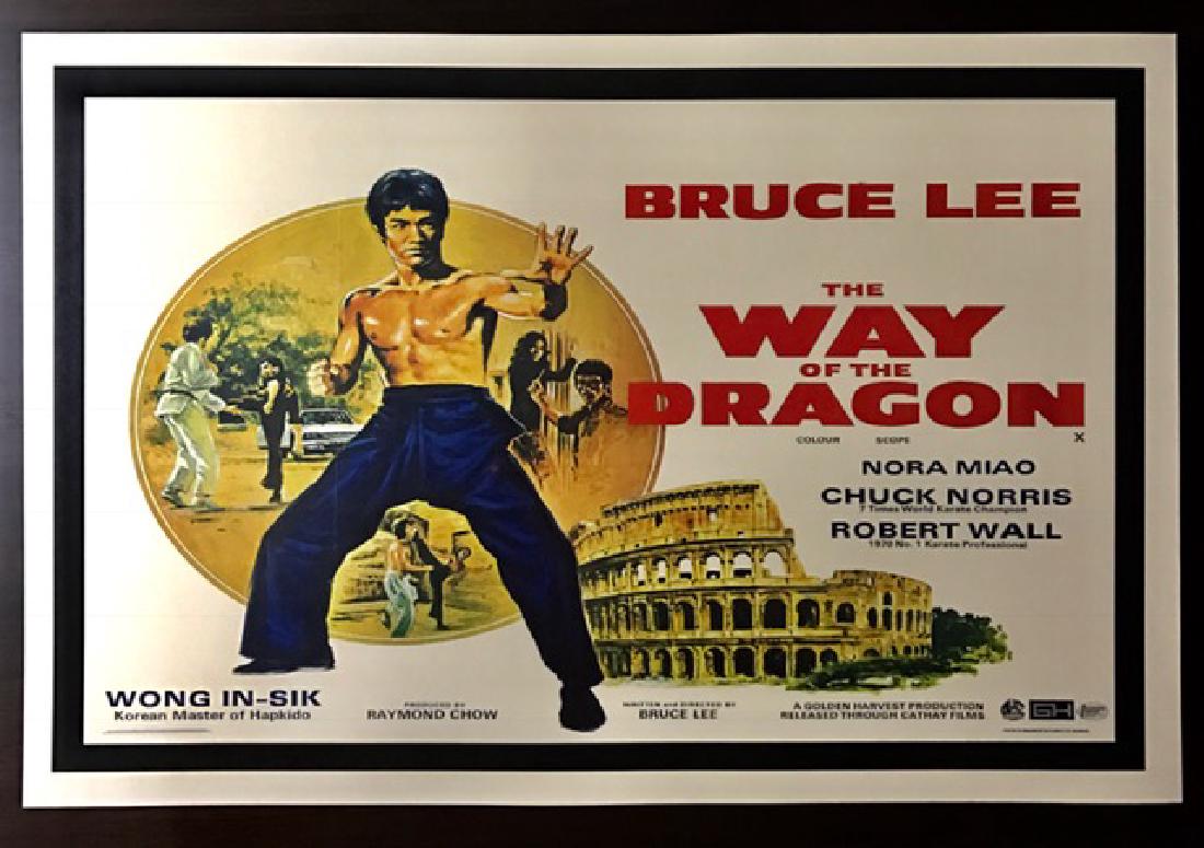 1972 BRUCE LEE Movie Theatre Lobby Card Poster: The Way of the Dragon 12” x 18” Print Date UNK