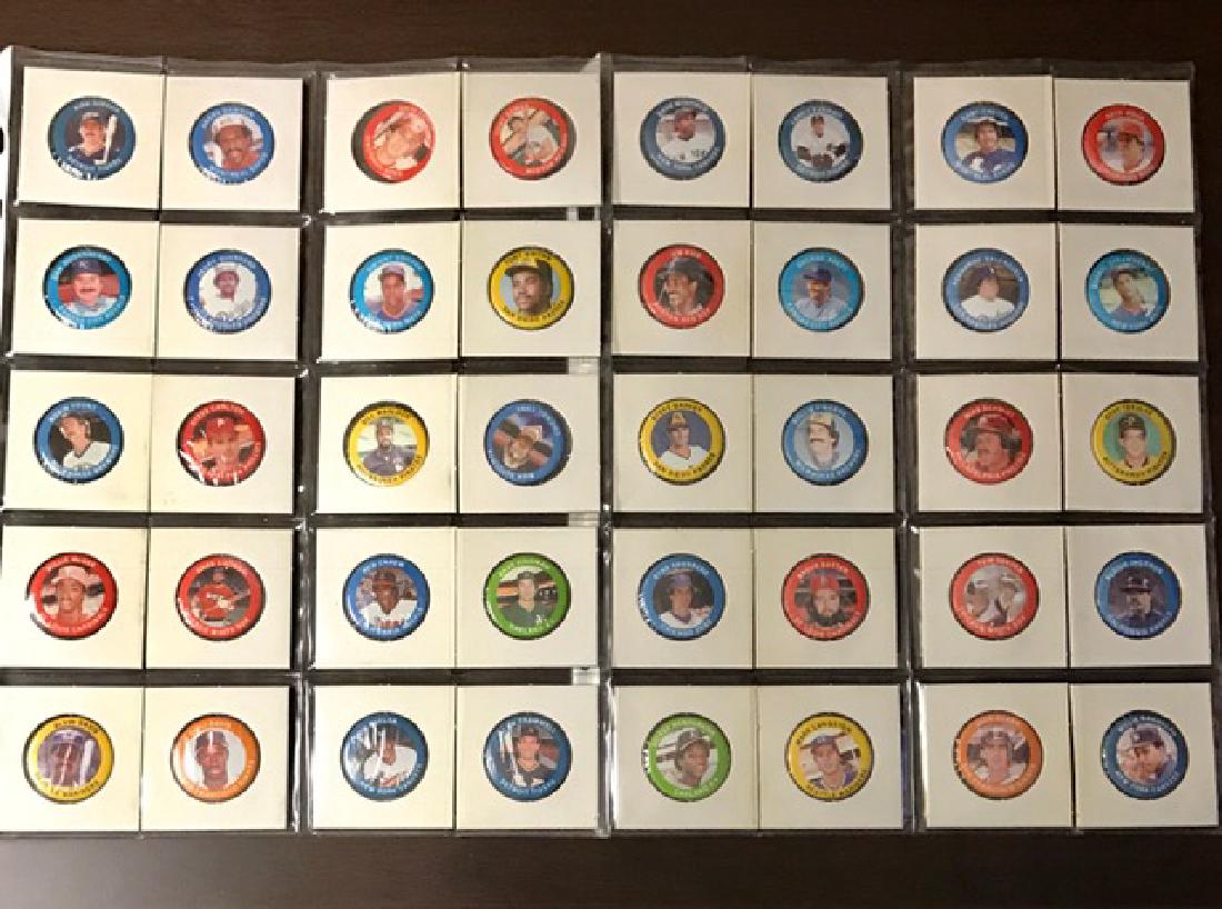 1984 - Lot of 40 Baseball Superstar Promo Buttons: RARE Lot in Pristine Condition - 1984 Fun Foods - #1