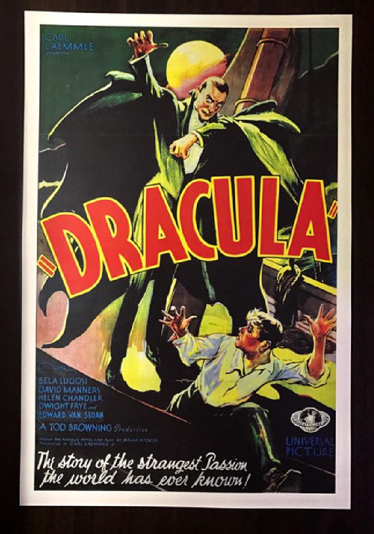 1931 Dracula Movie Theatre Lobby Card Poster: BELA LUGOSI – 12” x 18” – Print Date Unknown