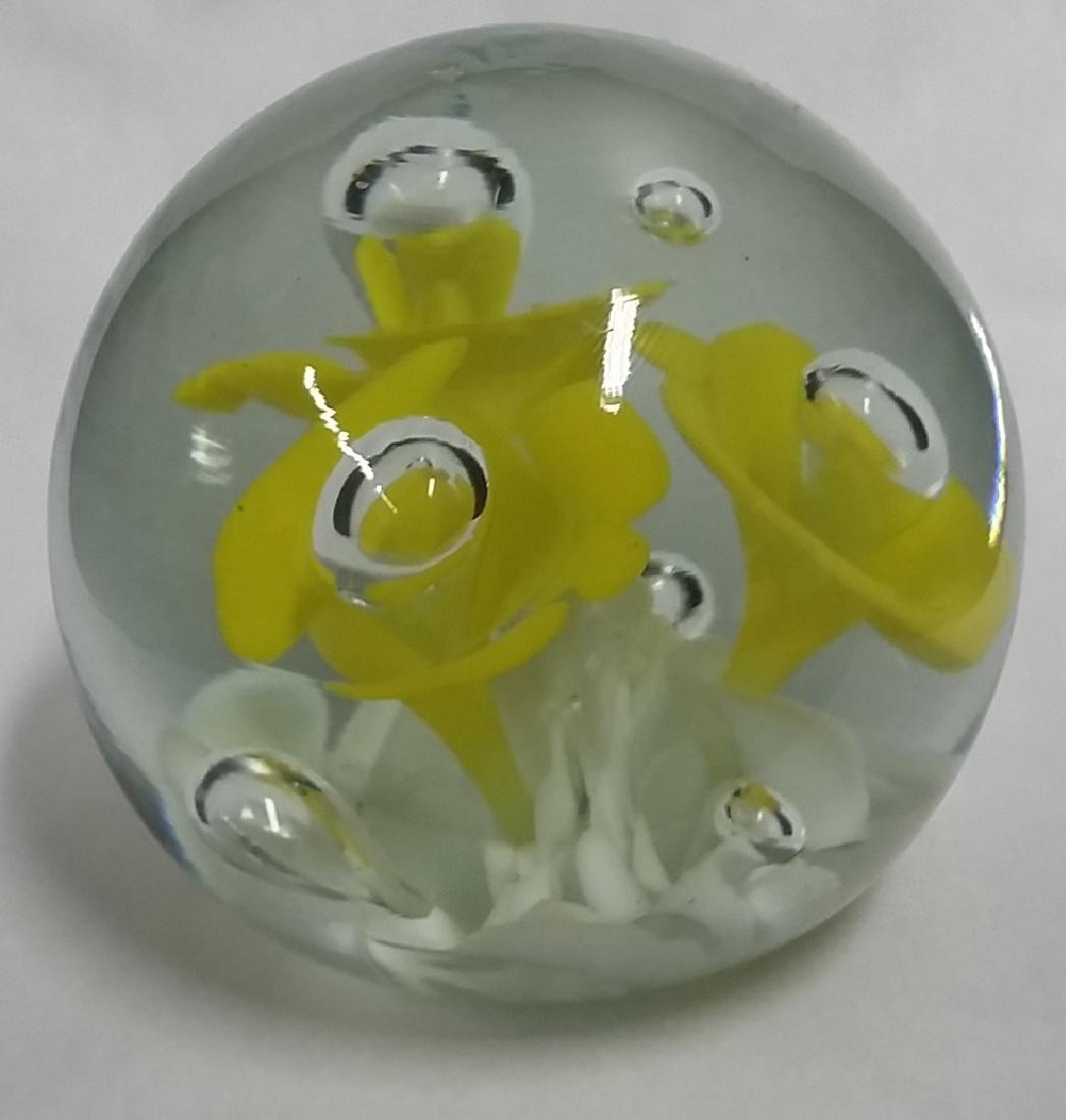 Vintage Studio Art Galss Paperweight: SIGNED "DC"