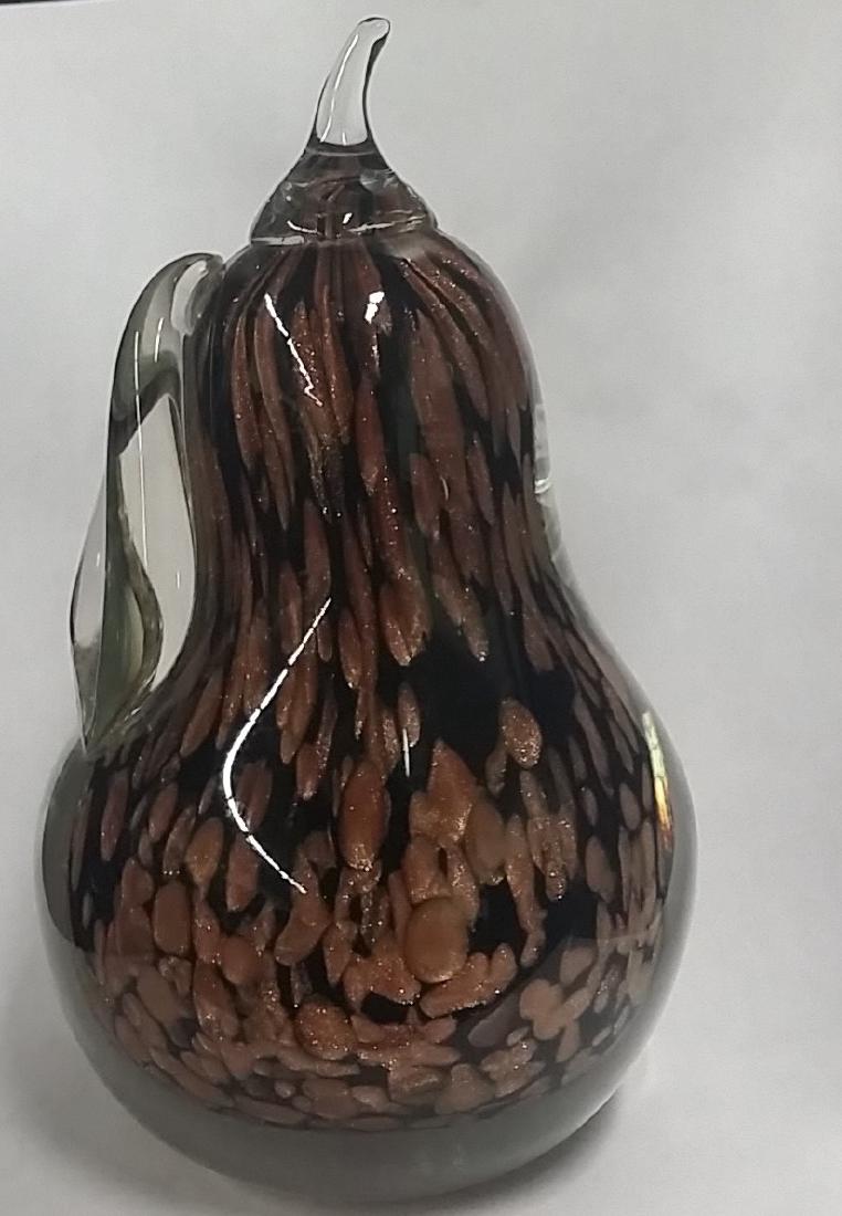 Heavy Murnao Style Glass Fruit Paperweight: Heavy Murnao Style Glass Fruit Paperweight