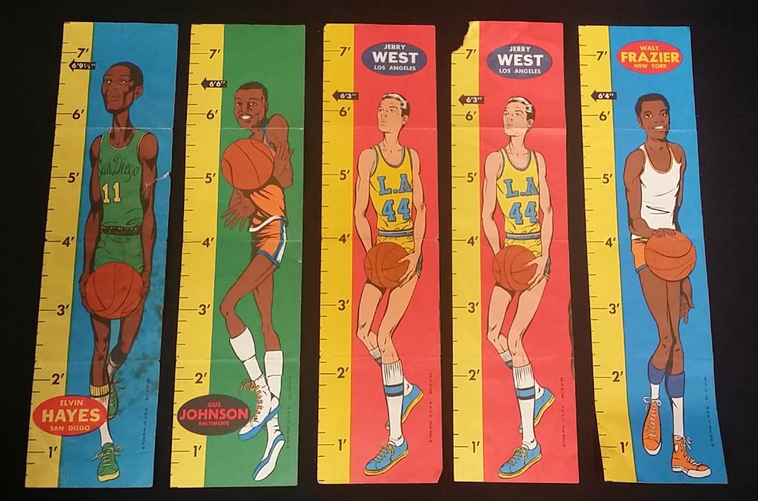 Vintage Set of Basketball Star Rulers: Vintage Set of Basketball Star Rulers