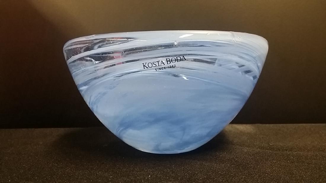 Vintage Kosta Boda Glass Bowl: Some Minor Chips