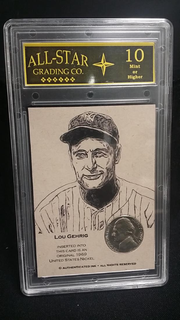ALL Star Graded Lou Gehrig Coin Car GEM MINT 10: ALL Star Graded Lou Gehrig Coin Car GEM MINT 10