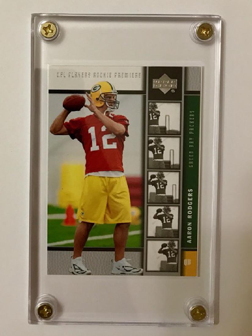 Mint AARON RODGERS Premiere Rookie Football Card: 1st AARON RODGERS Rookie Card