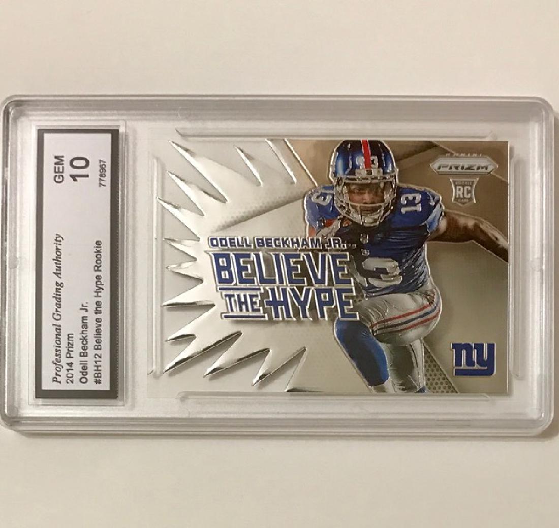 Gem 10 ODELL BECKHAM Jr Rookie Football Card: Gem 10 ODELL BECKHAM Jr Rookie Football Card