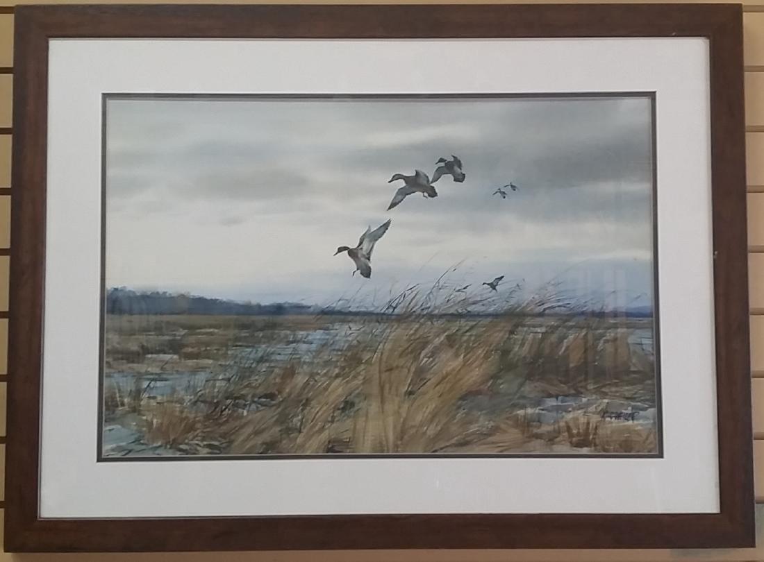 Milton Weiler Original Water Color On Paper: Frame 26" x 35"