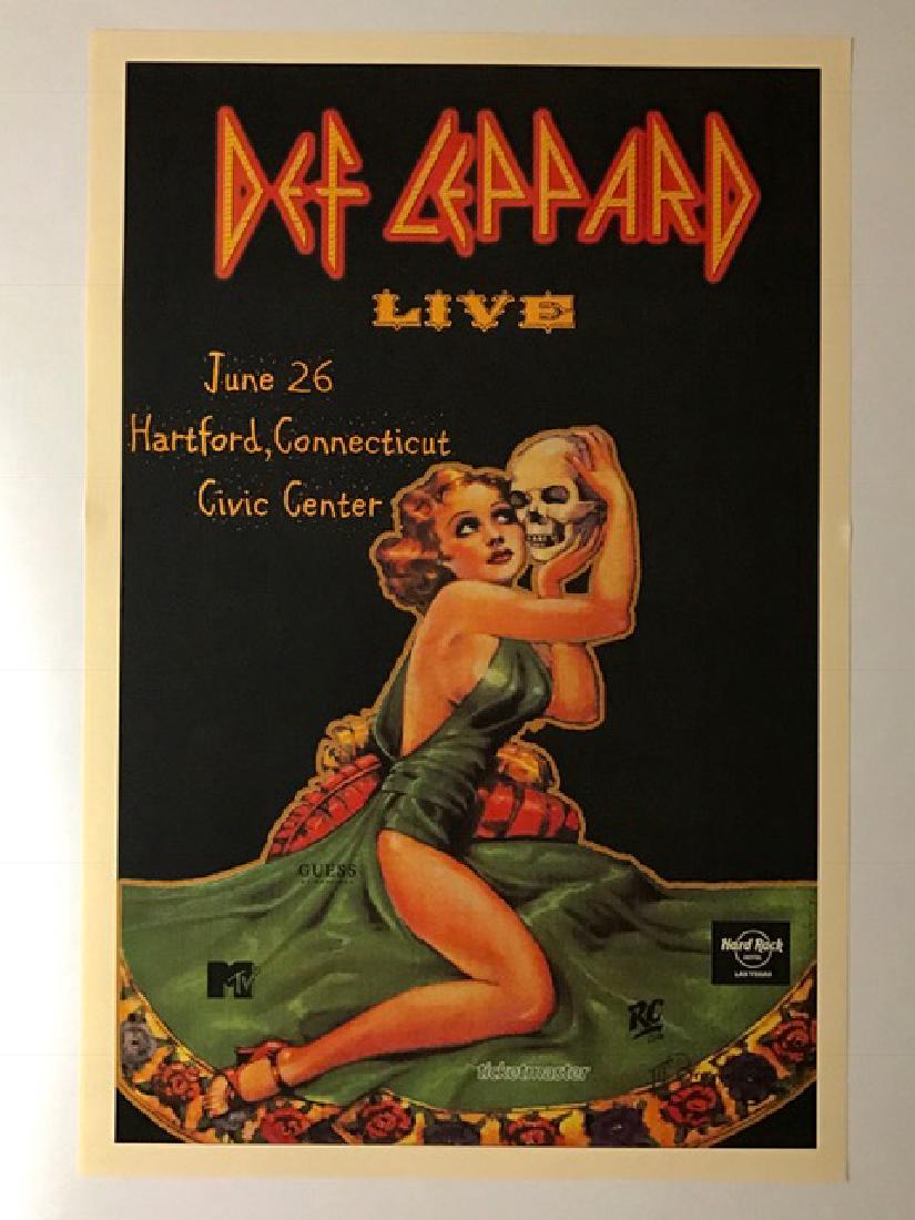 DEF LEPPARD Hard Rock Live Music Concert Poster: June 26th 1983 - 12” x 18” – Print Date Unknown
