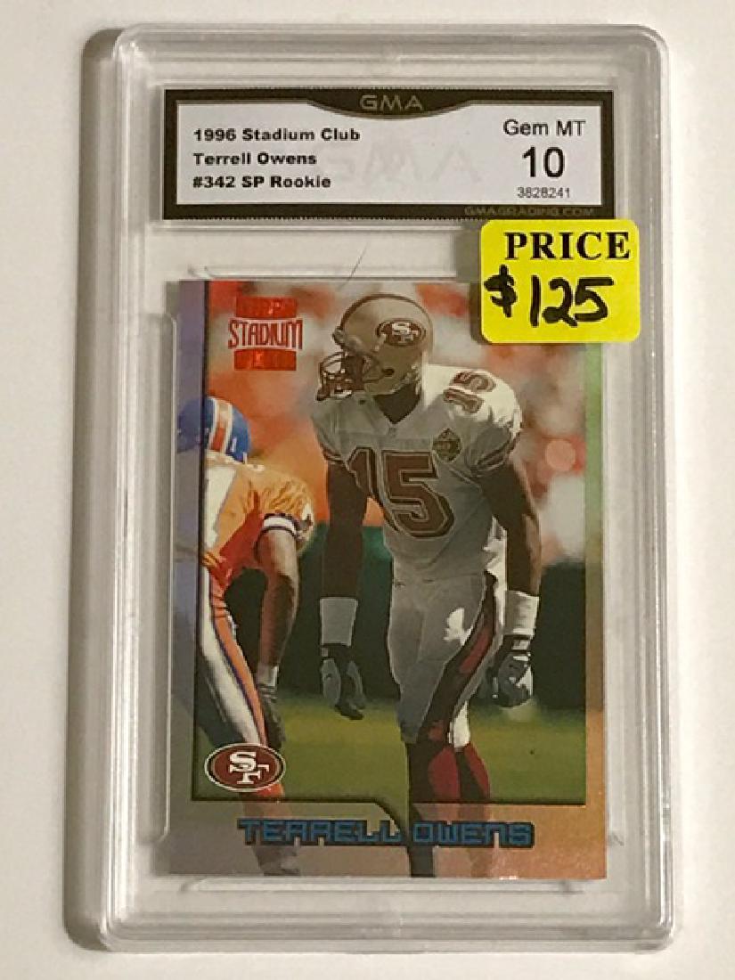 Gem Mint 10 TERRELL OWENS Rookie Football Card: Gem Mint 10 TERRELL OWENS Rookie Football Card