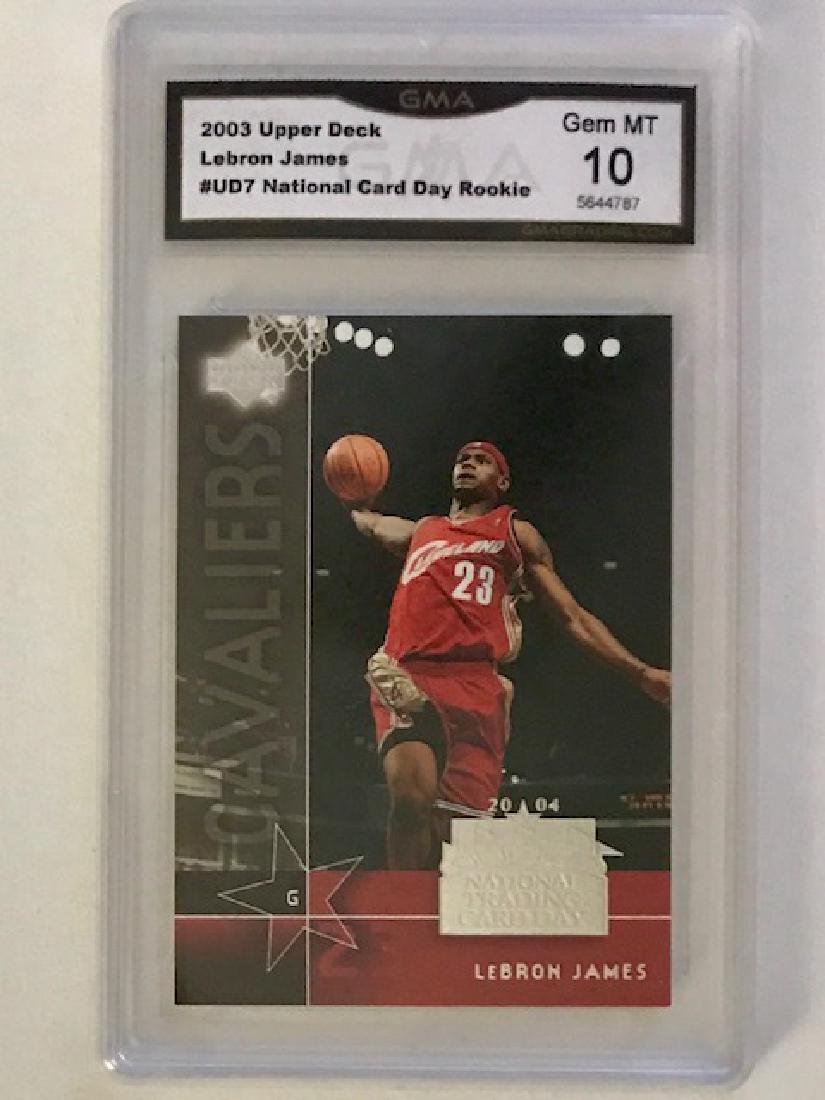 Gem 10 LEBRON JAMES Rookie Basketball Card: Gem 10 LEBRON JAMES Rookie Basketball Card