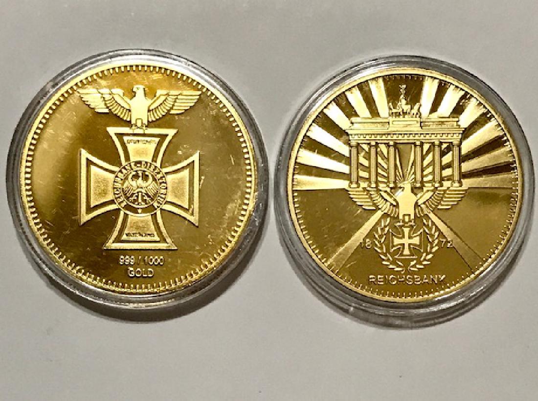 1oz German REICHSBANK .999/1000 Gold Clad Coin: 1oz German REICHSBANK .999/1000 Gold Clad Coin