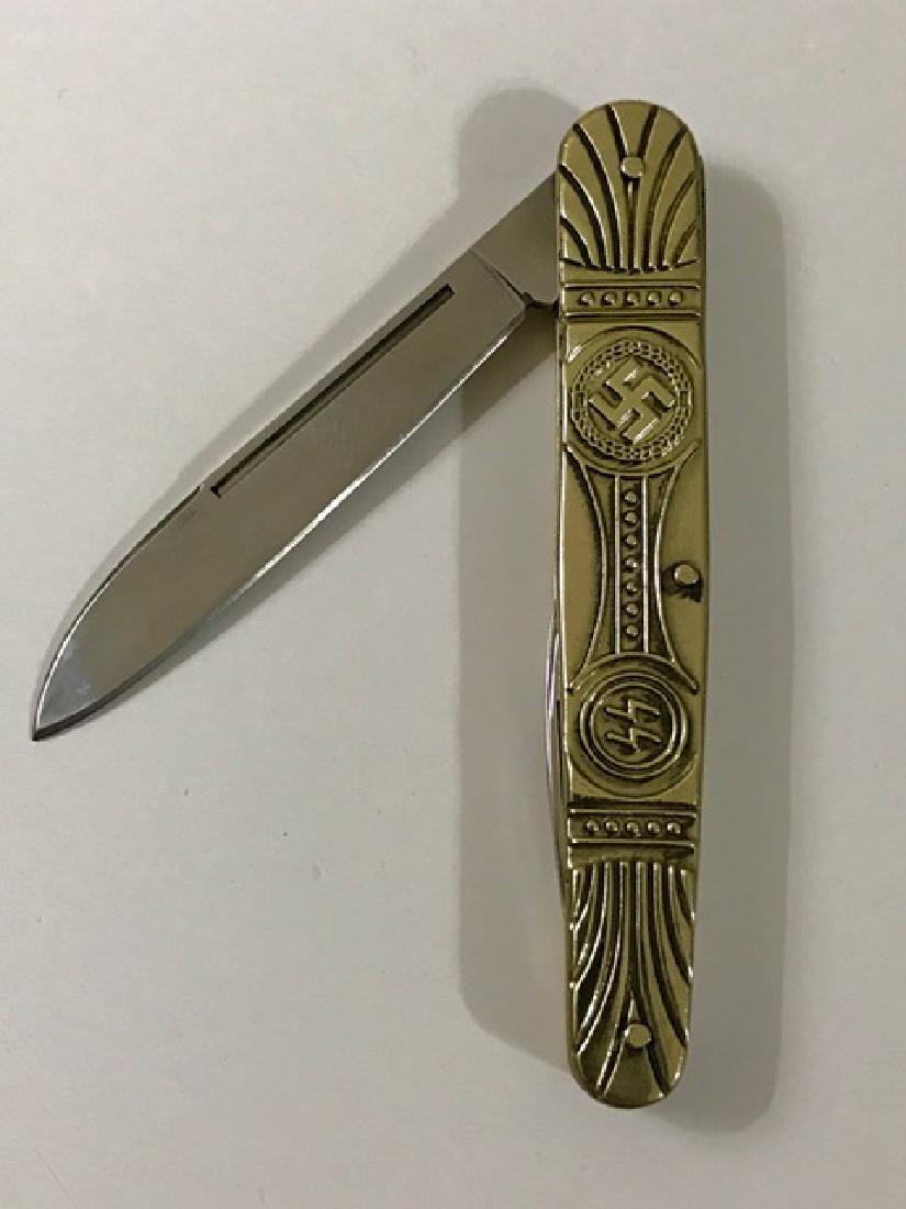 German Nazi Swastika Iron Cross Pocket Knife: German Nazi Swastika Iron Cross Pocket Knife