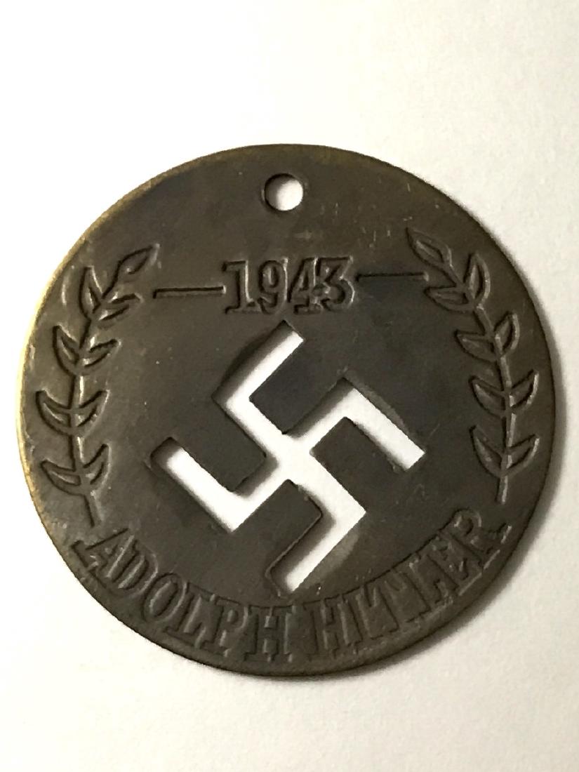 Dated 1943 ADOLF HITLER Nazi Germany Ephemera: Dated 1943 ADOLF HITLER Nazi Germany Ephemera