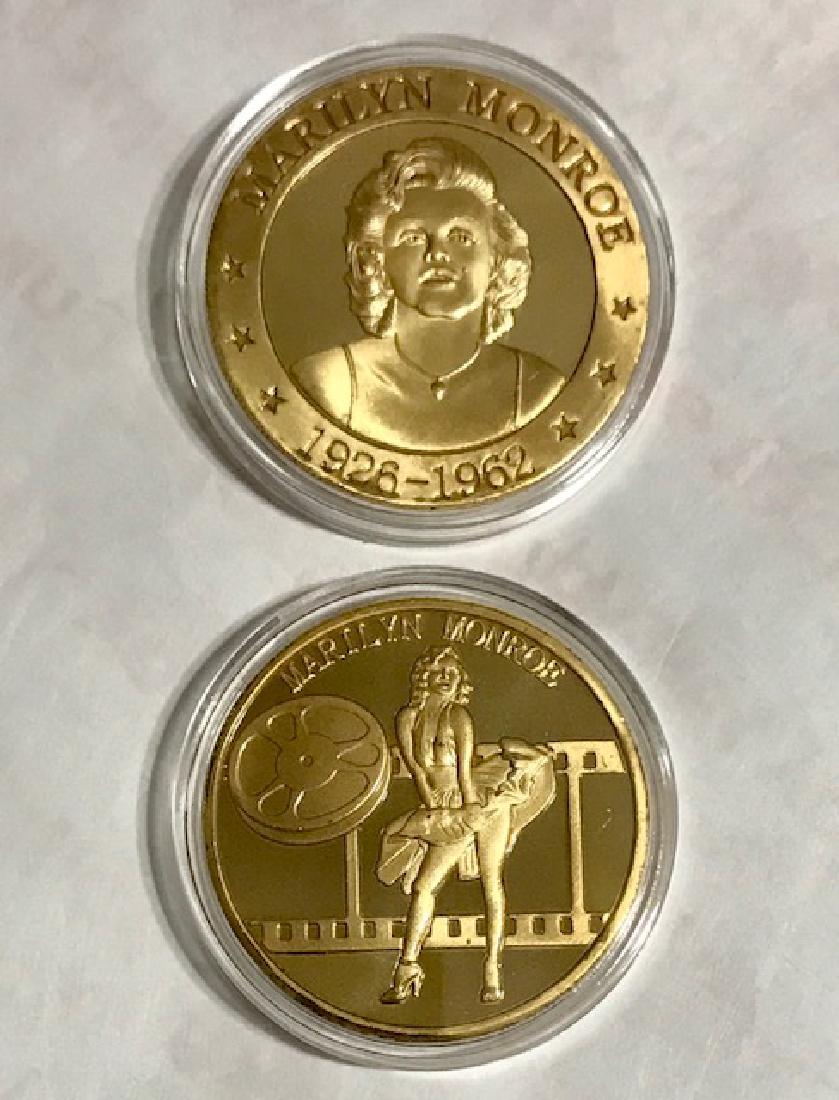 Rare MARILYN MONROE Gold Clad Tribute Coin: Rare MARILYN MONROE Gold Clad Tribute Coin