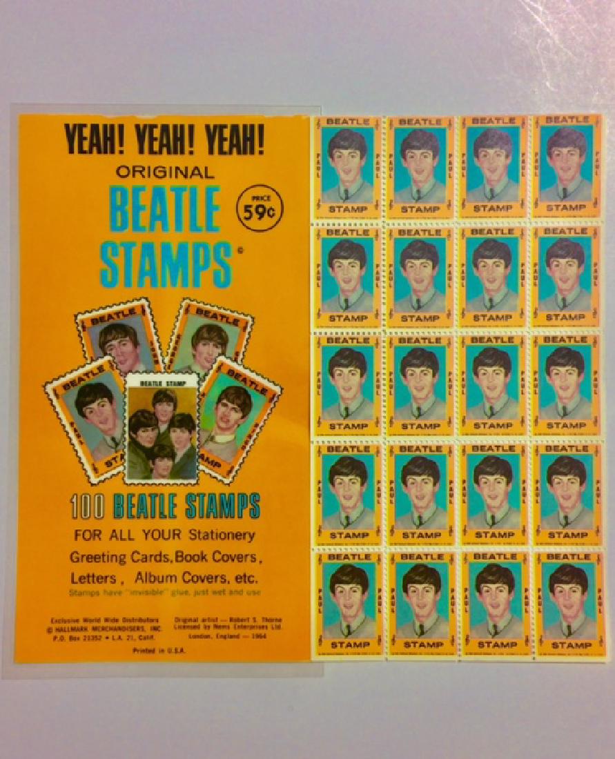 Un-Cut 1964 The BEATLES *Paul McCartney* Stamps: Un-Cut 1964 The BEATLES *Paul McCartney* Stamps